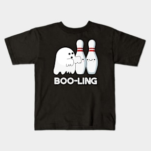 Booling Cute Halloween Bowling Ghost Pun Kids T-Shirt